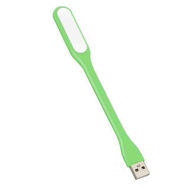 USB-світильник LED 5V 1,2w гнучкий від павербанка. Салатовий