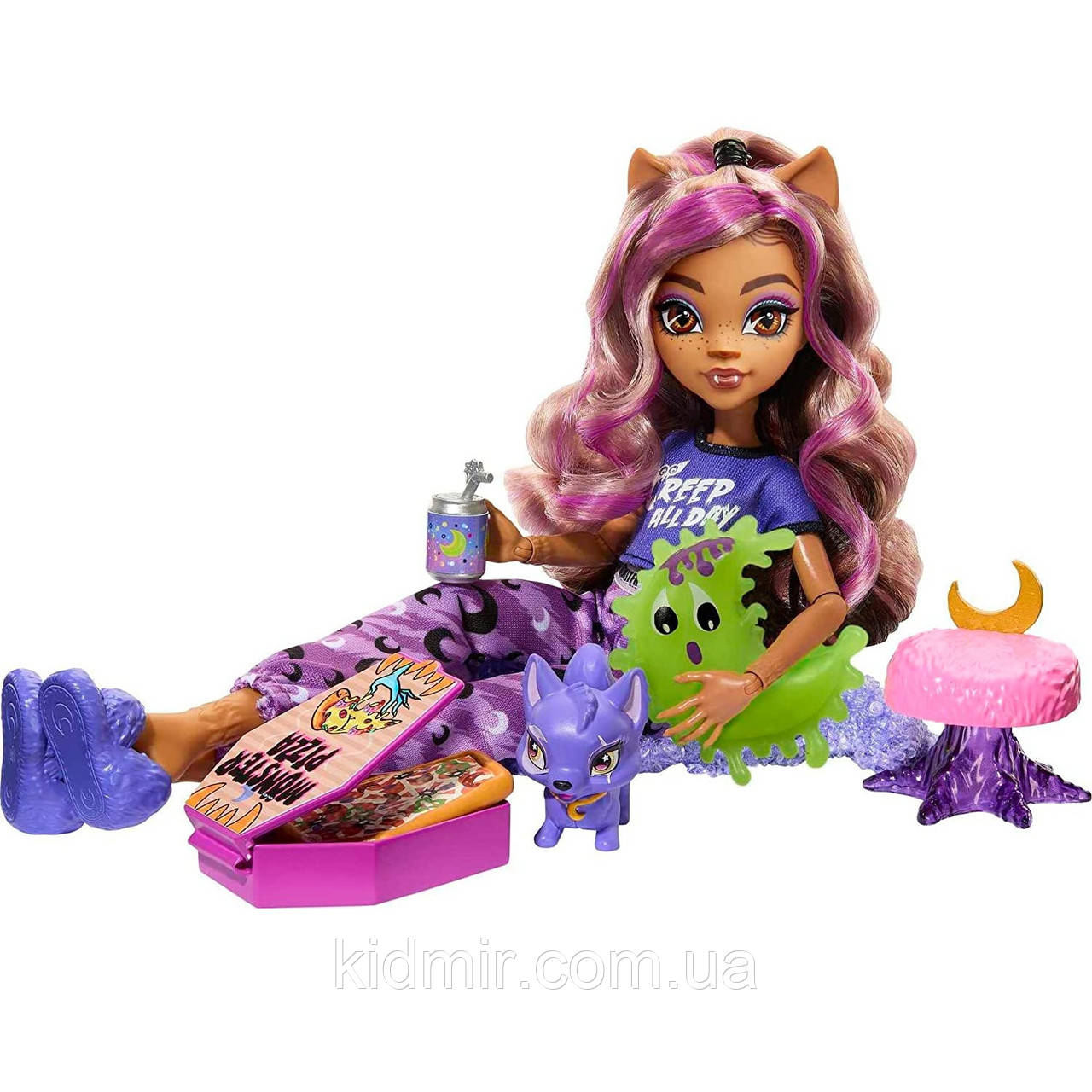 Лялька Монстр Хай Клодін Вульф Піжамна вечірка Monster High Clawdeen Wolf HKY67