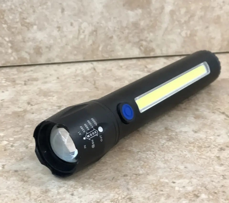 Ліхтарик ручний акумуляторний світлодіодний від повербанка