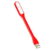 USB-світильник LED 5V 1,5w гнучкий від павербанка. Червоний