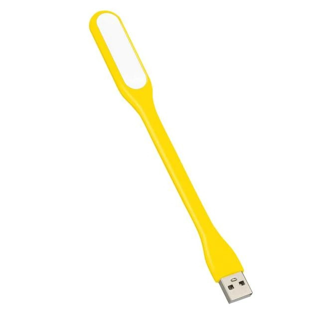 USB-світильник LED 5V 1,5w гнучкий від павербанка. Жовтий