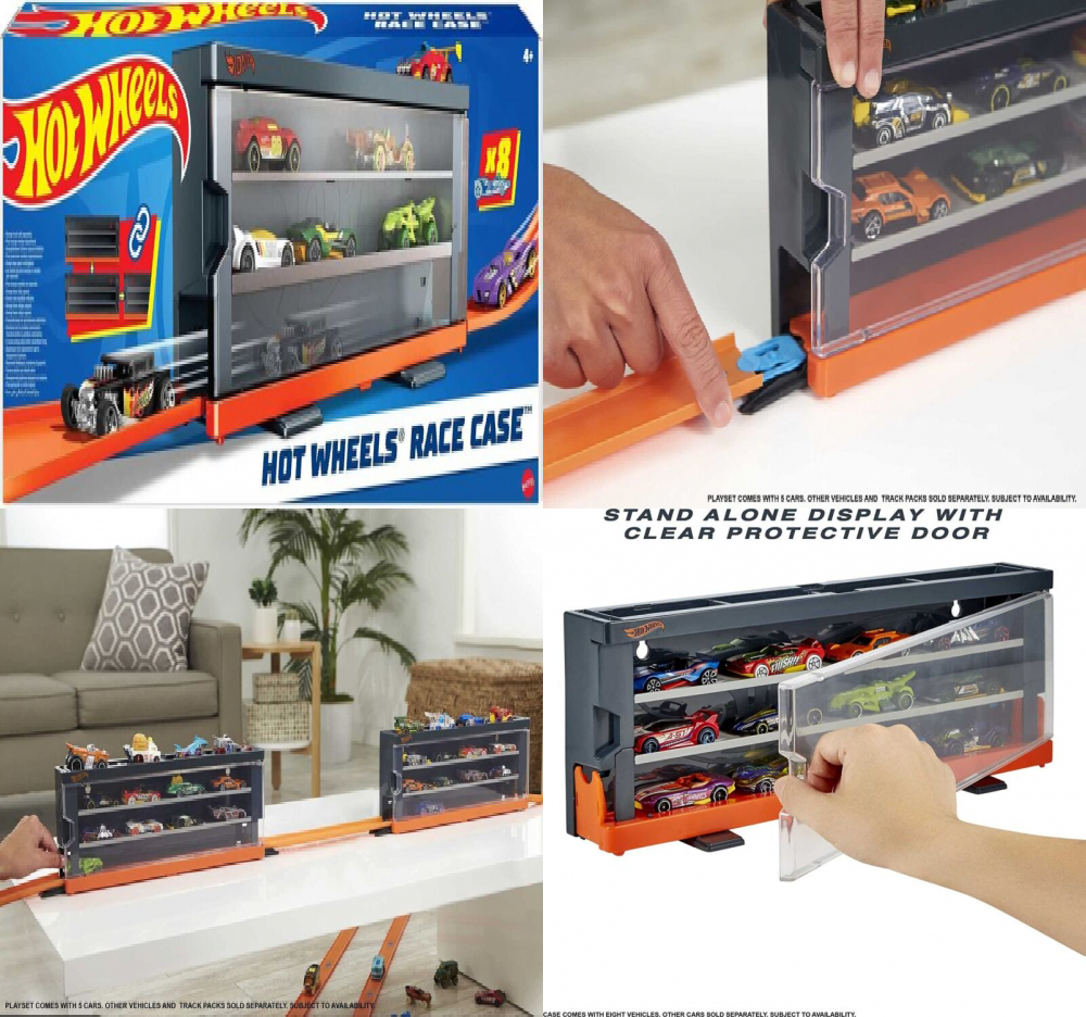 Хот вилс кейс і 8 машин хот вилс Hot Wheels Interactive Display Case