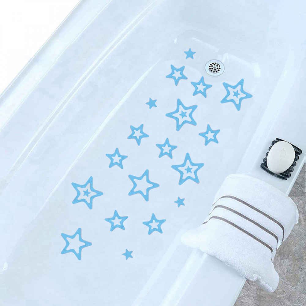 Мінікилимки для ванної протиковзні Xinfugu AST-014 8.5х8.5 cm 6 шт. Блакитний