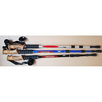 Палиця для гірського трекінгу з корковою ручкою