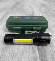 Мощный светодиодный LED аккумуляторный ручной фонарик с функцией стробоскопа
