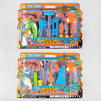 Набір інструментів дитячий 2045 А1/А2, 2 різновиди, рулетка, пила, гайковий ключ, на аркуші.