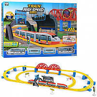 Залізниця дитяча 789-2 "Швидкісний поїзд", на батарейках, 59 елементів, довжина колій 473 см, 2 локомотиви,