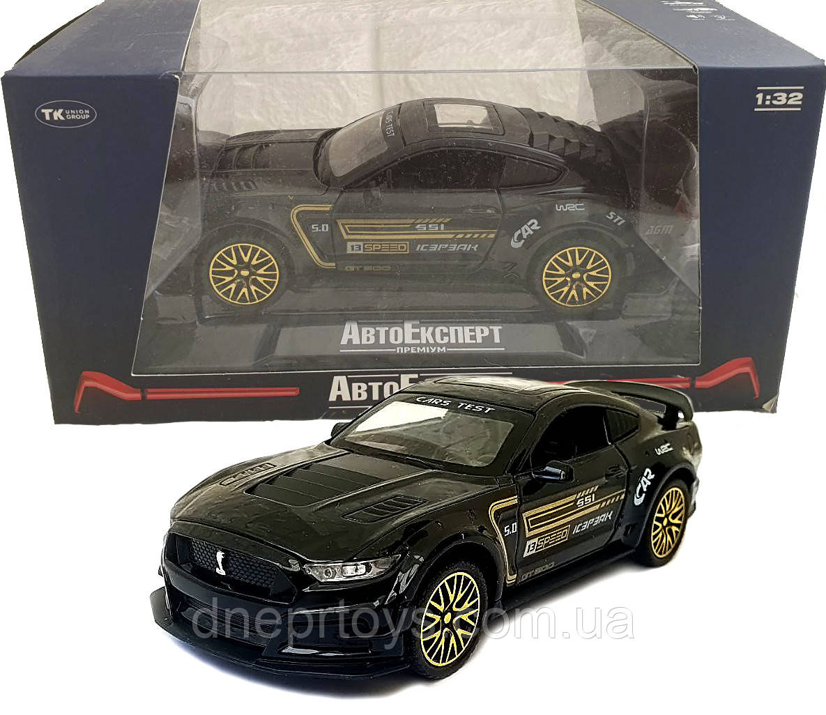 Машинка металева Ford Mustang Shelby GT500 "AutoExpert Elite" Форд Мустанг шелбі GT500 чорний 16*6*5 см (GT-1712)