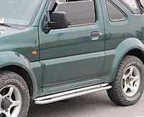 Бокові пороги Premium 2 шт нерж Suzuki Jimny 1998-2018