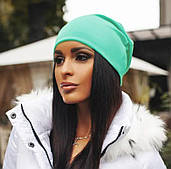 Шапка жіноча з дайвінгу М'ятний