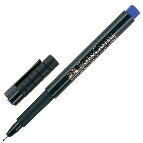 Капілярна ручка Faber-Castell FINEPEN синя 0,4 мм, 151121