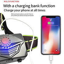 Ліхтар налобний з функцією Power Bank A14-3-P90 (Type-C), фото 4