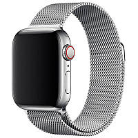 Ремінець Apple Watch 42mm/44mm/45mm/49mm- Milanese Loop Design срібний