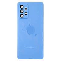 Задняя крышка Samsung A72/A725 со стеклом камеры Blue