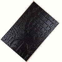 Гидрогелевая пленка для плоттера на заднюю панель Crocodile Leather- черный
