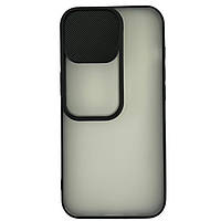 Чехол для iPhone 13 Pro-Camshield mate TPU со шторкой на камеру черный