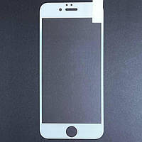 Защитное стекло Apple iPhone 6 в пластиковой упаковке- Full Glue белый