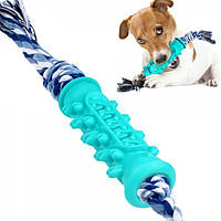 Іграшка для Собак Bronzedog PetFun Dental Кістка з Канатом