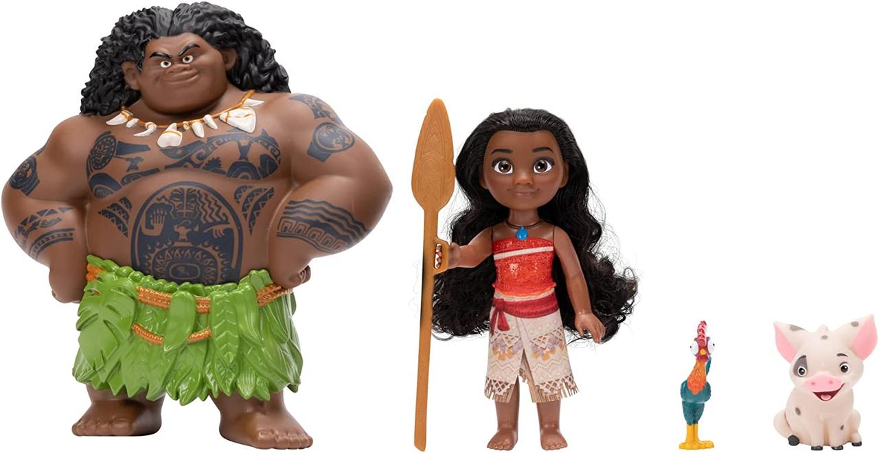 Набір Принцеса Моана та Мауї Пуа та петушок ХейХей Disney Princess Moana&Maui Petite