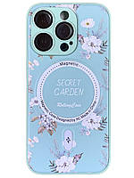 Чехол для iPhone 14 Pro (6.1")- Secret Garden with MagSafe мятный