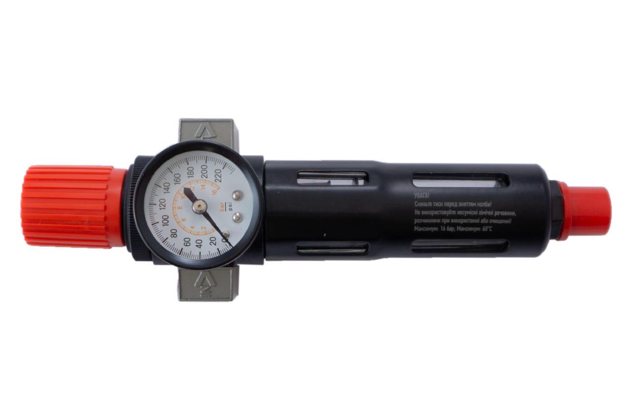 Редуктор тиску з фільтром Intertool — 1/4" x 0,5-10 барів Storm