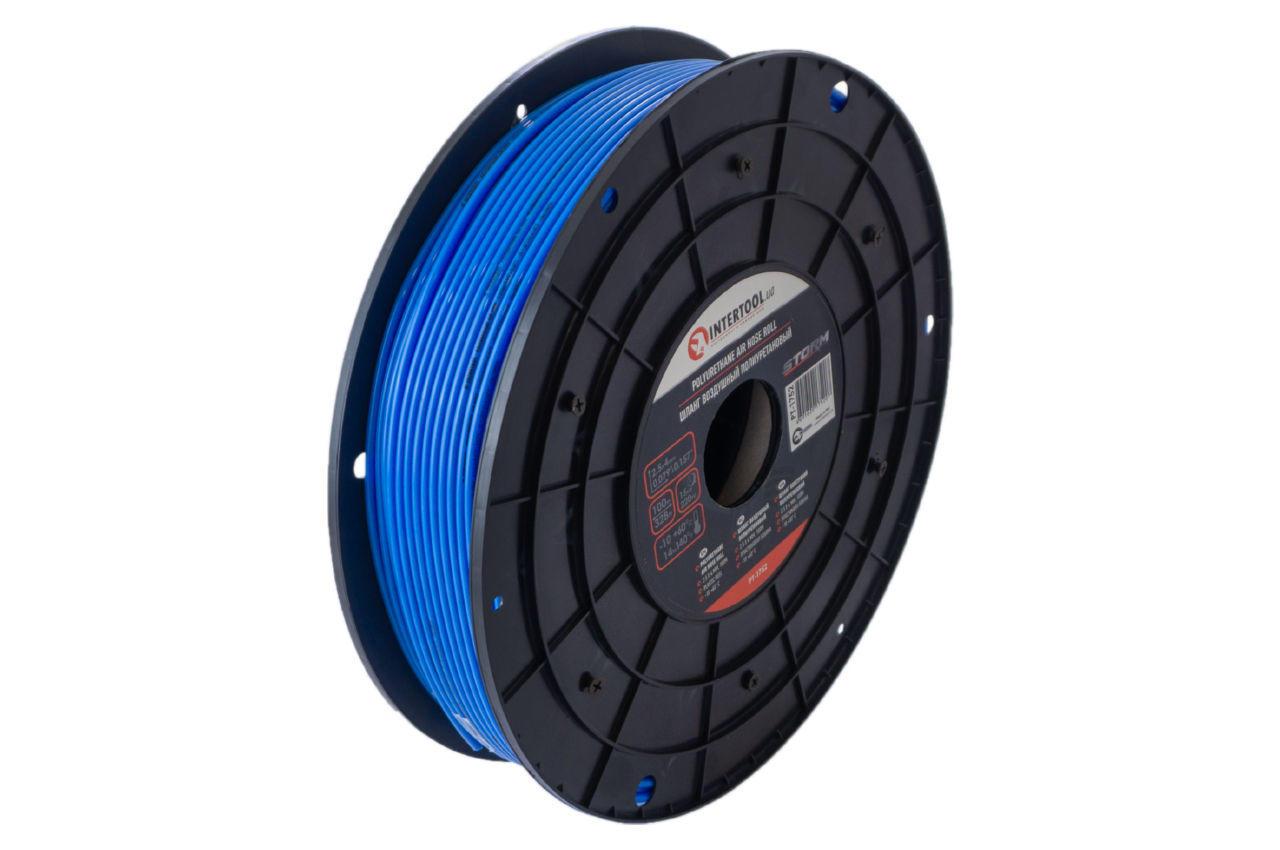 Шланг прямий Intertool — 2,5 x 4 мм x 100 м поліуретановий Storm