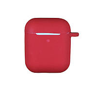 Чехол Soft для Airpods 1/2 Case силиконовый - №1 красный