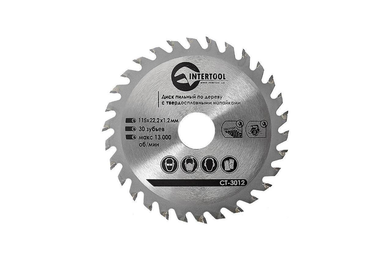 Диск пиляльний Intertool — 115 х 30T х 22,2 мм