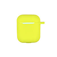 Чехол Soft для Airpods 1/2 Case силиконовый - №14 желтый