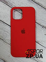 Чехол для iPhone 12 Pro Max 6.7"- Silicone Case Full Cover №14 красный