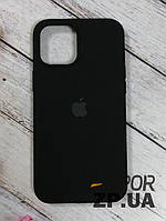 Чехол для iPhone 12 Pro Max 6.7"- Silicone Case Full Cover №18 черный