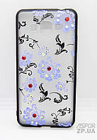 Чехол для Samsung J2 Prime/G532- Yotoo Flowers Цветок-голубой