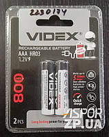 Аккумулятор Videx R03 (800mAh) Ni-Mh 2bl, Ready To Use