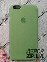 Чехол для iPhone 6 Plus/6S Silicone Case Full Cover №1 мятно-зеленый