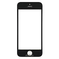 Стекло дисплея Apple iPhone 5g, 5s, 5c, Apple iPhone SE Black (OCA пленка+Рамка) для переклеивания