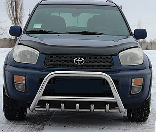Кенгурятник WT003 (нерж) Toyota Rav 4 2001-2005 рр.
