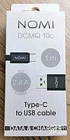 USB кабель Nomi DCMQ 10c Type-C (1м) черный