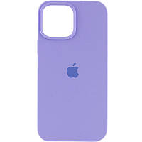 Чехол для iPhone 14 Pro Max (6.7")- Silicone Case Full Protective сиреневый