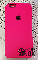 Чехол для iPhone 6- Apple Silicone Case" №38 блестящий-розовый