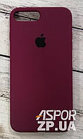 Чехол для iPhone 7 Plus/8 Plus- Silicone Case Full Cover №59 бордовый