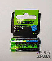 Батарейка Videx LR03 2 bl Card