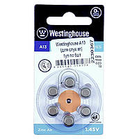 Батарейка Westinghouse A13 (слуховых аппаратов) 1уп по 6шт
