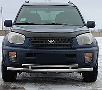 Передній захист ST009 (нерж.) Toyota Rav 4 2001-2005