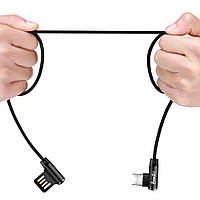 USB кабель Avantis AC-47m L-Shape Micro- черный