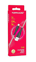 USB кабель Tornado TX10 Micro (2,4A/1м) золотой