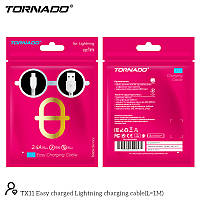 USB кабель Tornado TX11 Lightning (2,4A/1м) - белый