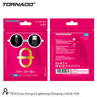 USB кабель Tornado TX11 Lightning (2,4A/1м) - черный