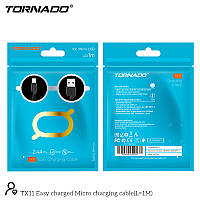 USB кабель Tornado TX11 Micro (2,4A/1м) - черный