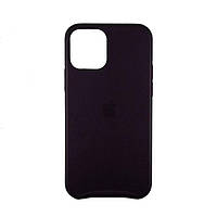 Чехол для iPhone 12 Pro / 12- кожаный Ahimsa PU Leather Case Logo фиолетовый