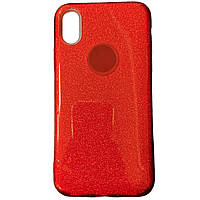 Чехол для iPhone X/XS- Shine красный